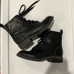 Steve Madden Studded Lace-Up Combat Boots